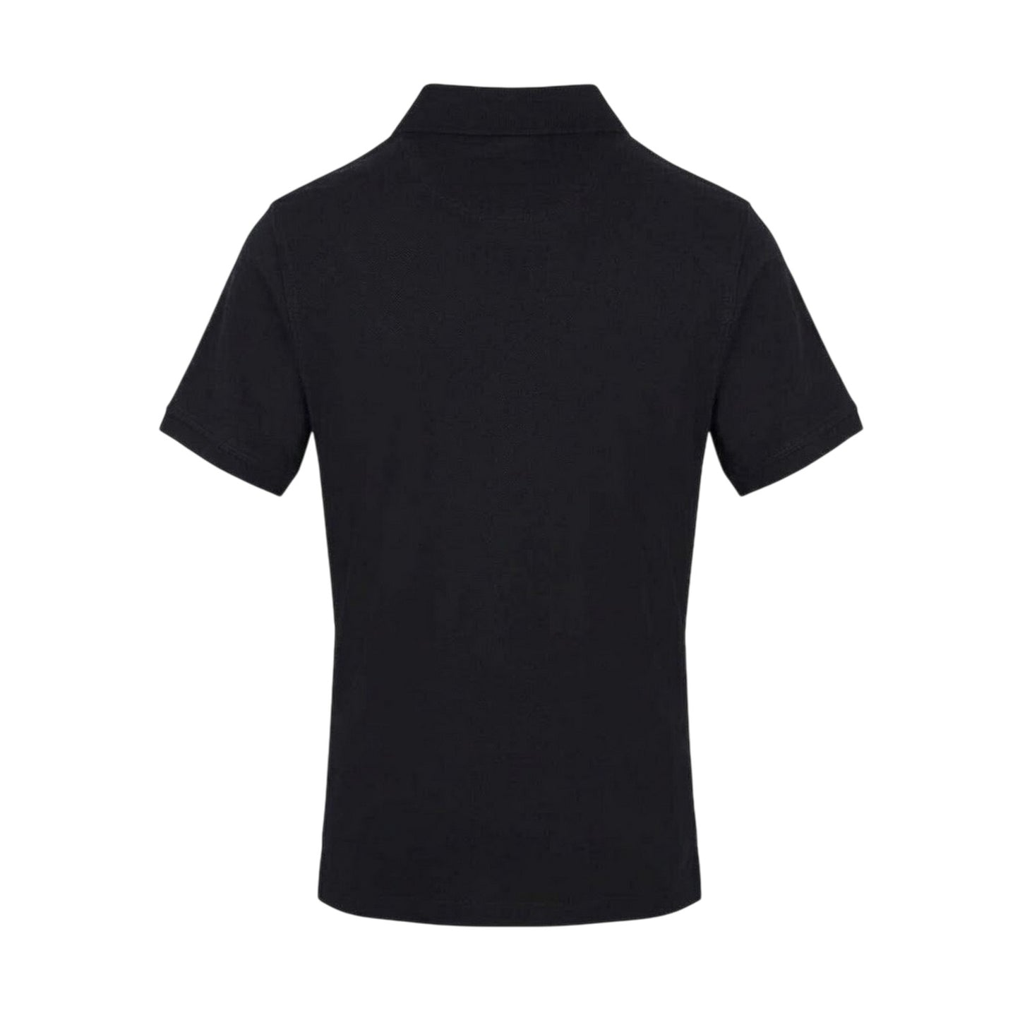 Black - Back - Aquascutum Mens Embroidered Logo Polo Shirt