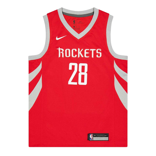 University Red - Front - Nike Childrens-Kids Harden Houston Rockets Basketball Jersey