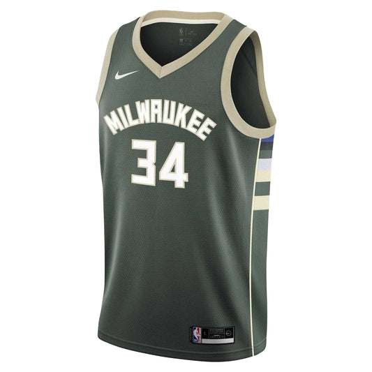 Fir - Front - Nike Childrens-Kids Antetokounmpo Milwaukee Bucks Basketball Jersey