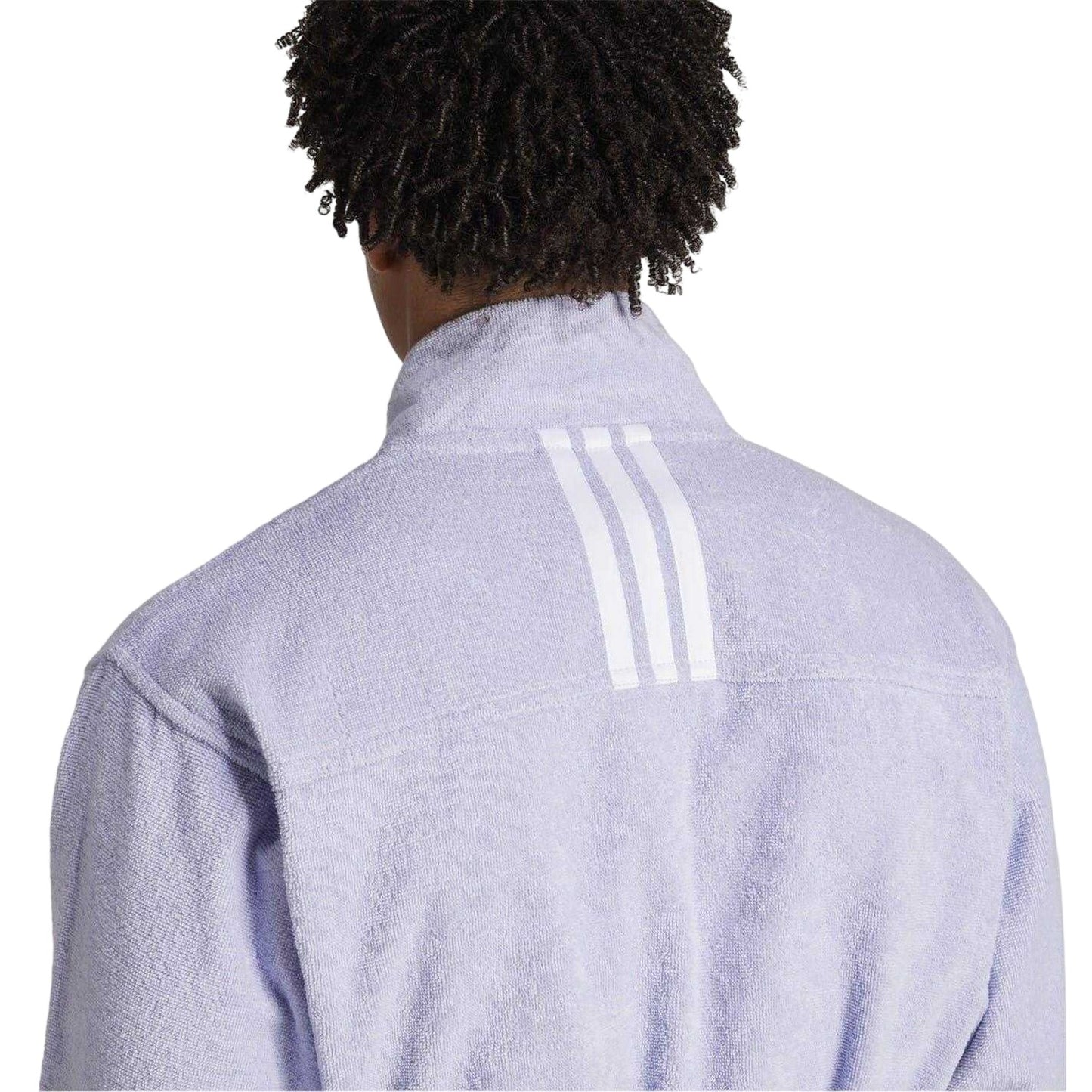 Lilac - Lifestyle - Adidas Unisex Adult Embroidered Logo Long-Sleeved Robe