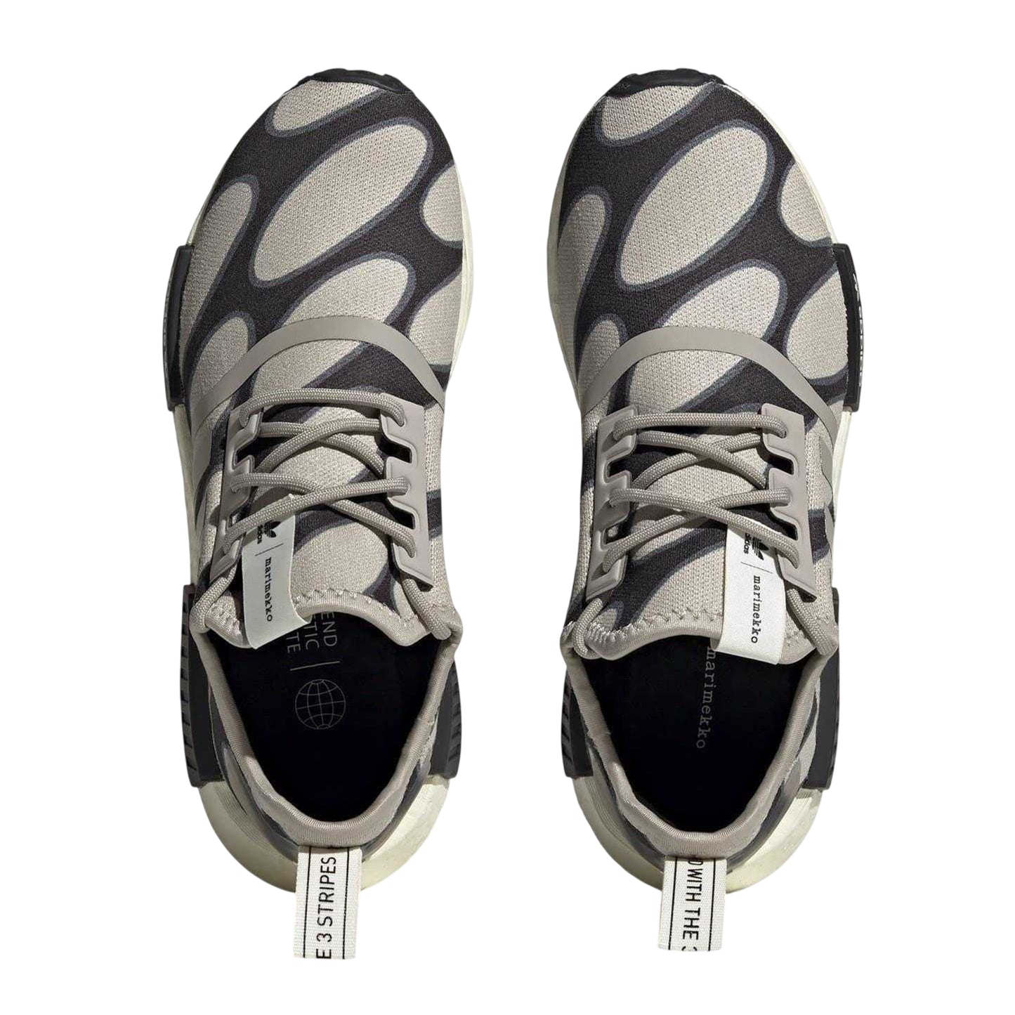 Black - Lifestyle - Adidas Womens-Ladies NMD R1 Geometric Pattern Trainers