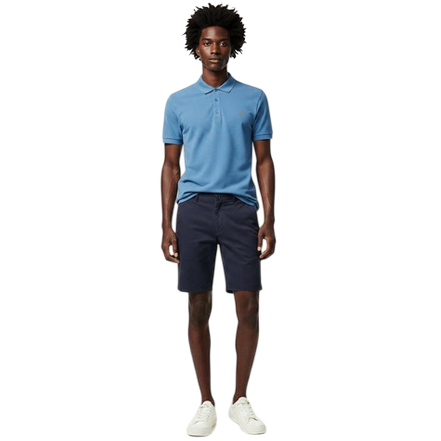 Blue - Pack Shot - Farah Mens Emerson Short-Sleeved Polo Shirt