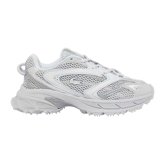Grey - Front - Lacoste Mens L003 Neo Shot Leather Trainers