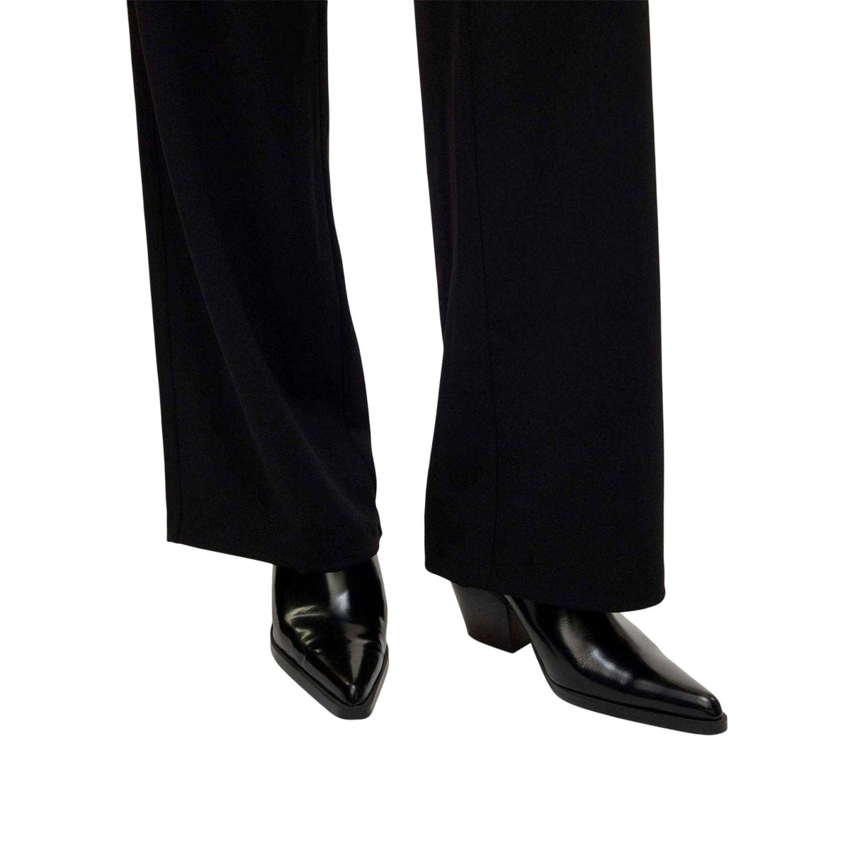 Black - Lifestyle - Vero Moda Womens-Ladies Berlin Plain Relaxed Fit Trousers