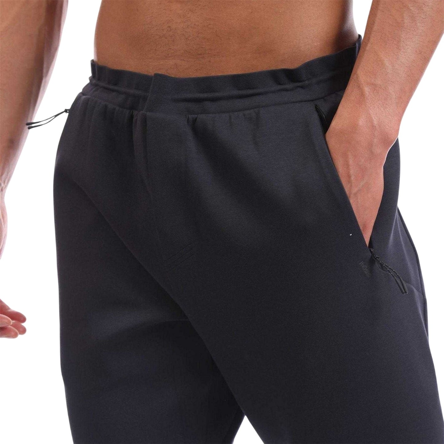 Dark Blue - Side - Boss Mens Hicon DesertTech Tracksuit Bottoms