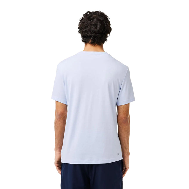 White - Back - Lacoste Mens Logo Ultra Dry Sport T-Shirt