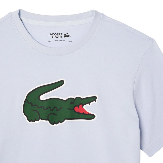 White - Pack Shot - Lacoste Mens Logo Ultra Dry Sport T-Shirt