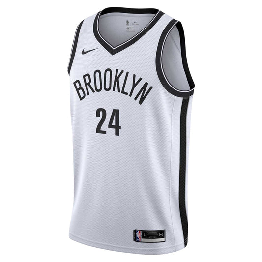 White - Front - Brooklyn Nets Childrens-Kids Thomas Nike Basketball Jersey