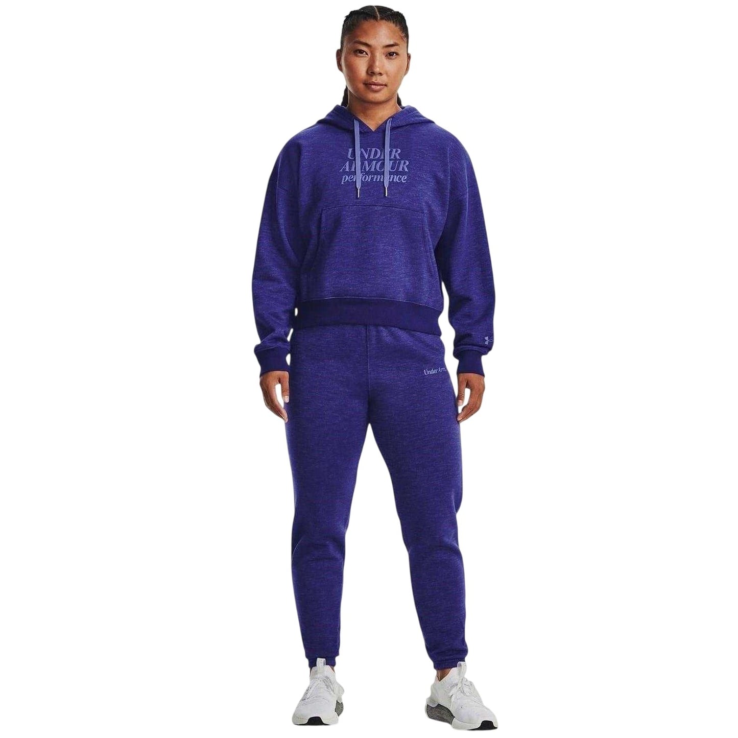 Blue - Lifestyle - Under Armour Womens-Ladies Essential Script Hoodie