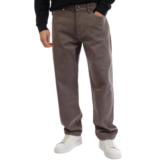 Khaki Brown - Front - Boss Mens Atacama Denim Slim Jeans