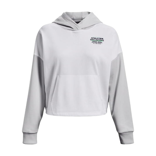 White - Front - Under Armour Womens-Ladies Fleece Hoodie