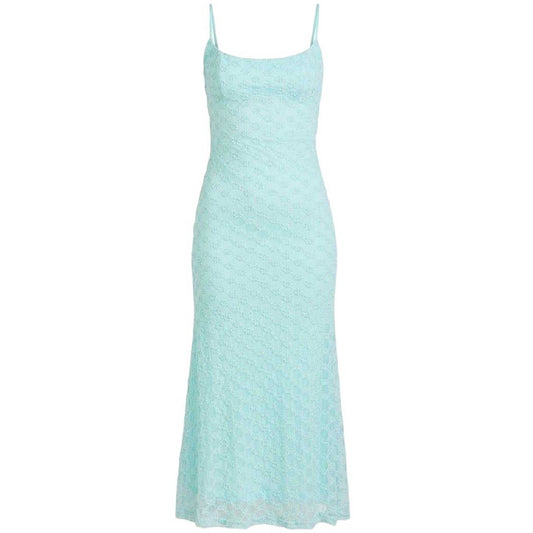 Aqua - Front - Bardot Womens-Ladies Adoni Mesh Midi Dress
