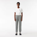 Grey - Side - Lacoste Womens-Ladies Embroidered Straight Leg Jogging Bottoms