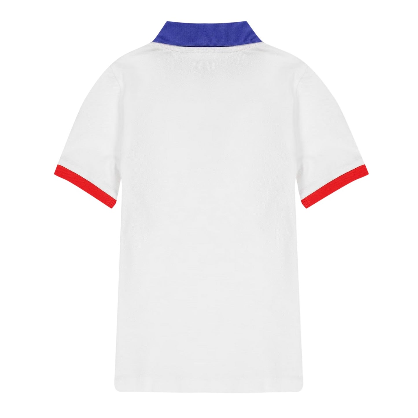 White-Blue-Red - Back - Diadora Childrens-Kids Logo Collared Polo Shirt
