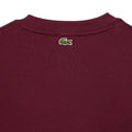 Burgundy - Pack Shot - Lacoste Mens Fleece Loose Fit Sweatshirt