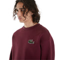 Burgundy - Lifestyle - Lacoste Mens Fleece Loose Fit Sweatshirt