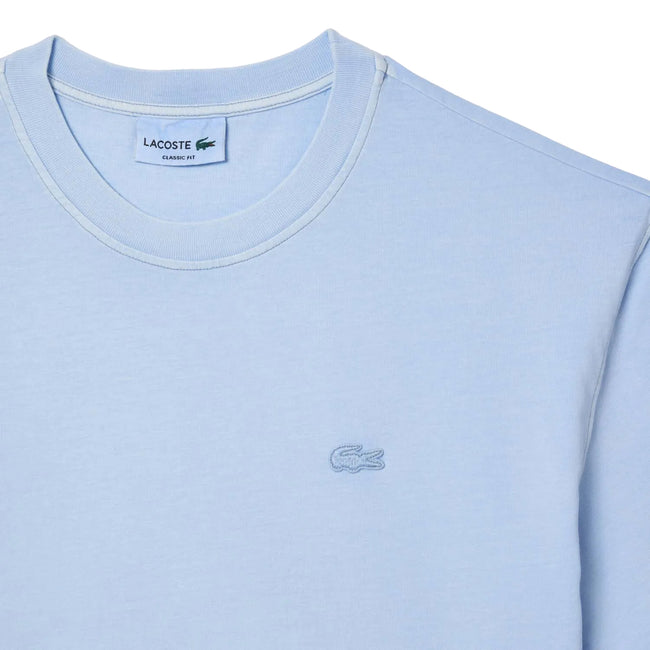 Blue - Back - Lacoste Mens Natural Dyed T-Shirt