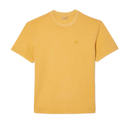 Orange - Front - Lacoste Mens Natural Dyed T-Shirt