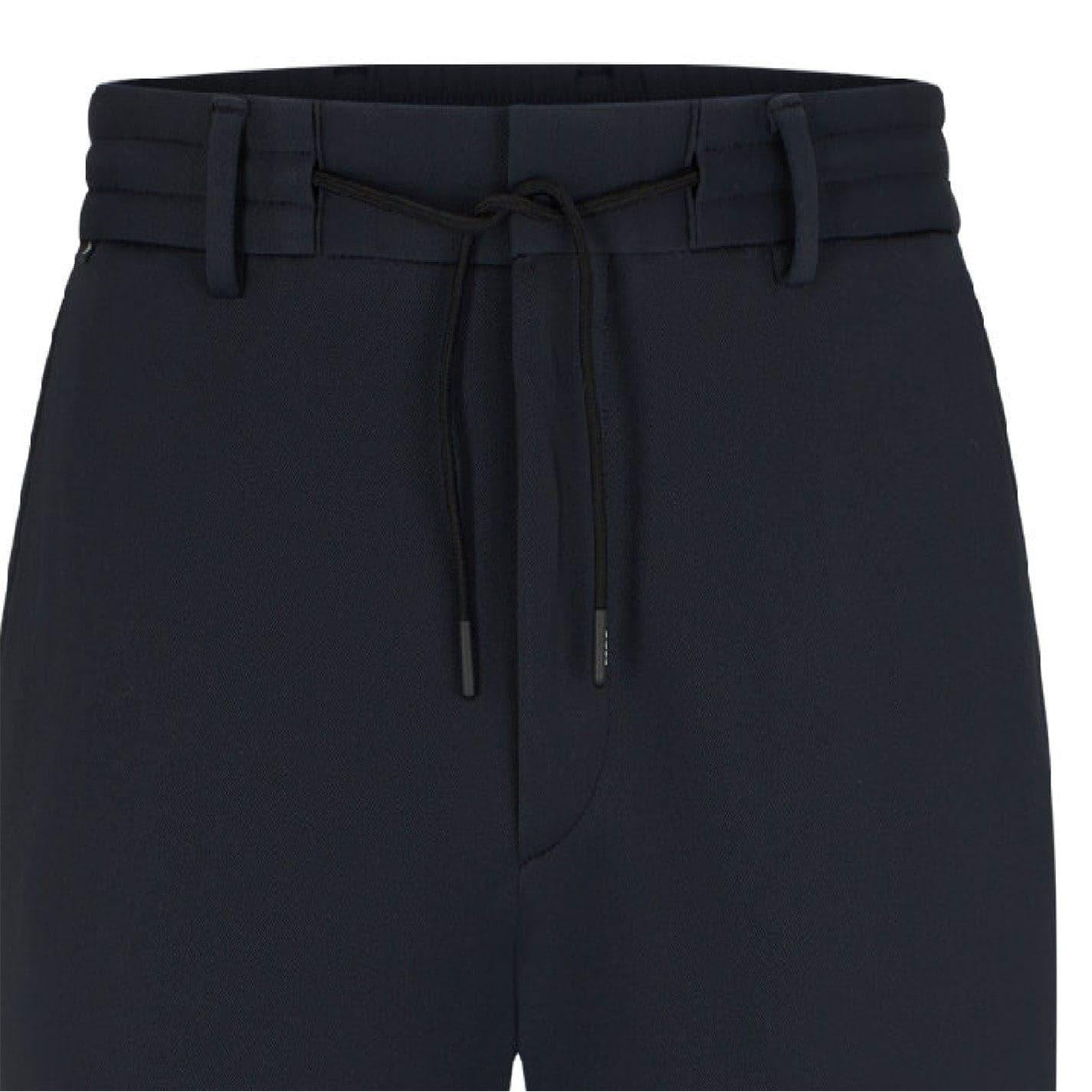 Dark Blue - Side - Boss Mens Geniusj Straight Leg Trousers