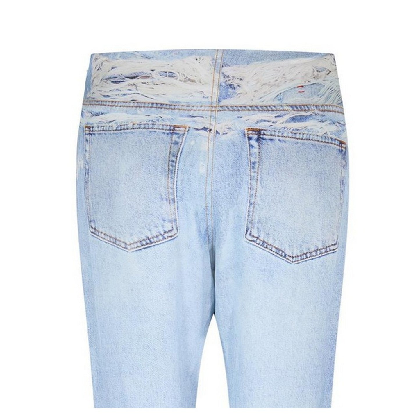 Blue Denim - Lifestyle - Diesel Womens-Ladies P-Sarky 5 Pockets Straight Leg Jeans