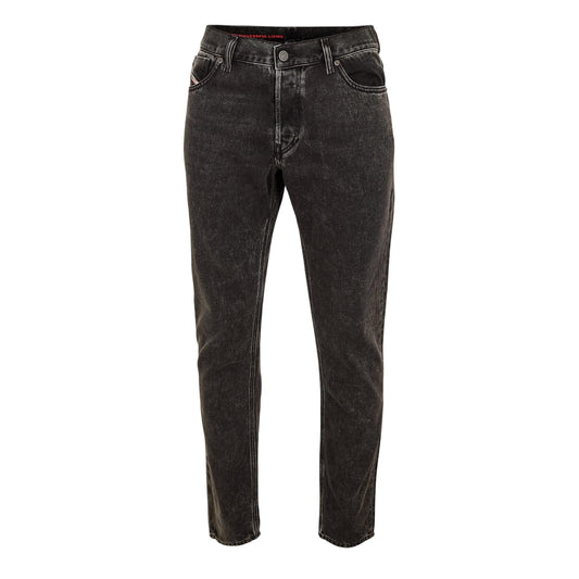 Black-Grey - Front - Diesel Mens 1995 Denim Straight Leg Jeans