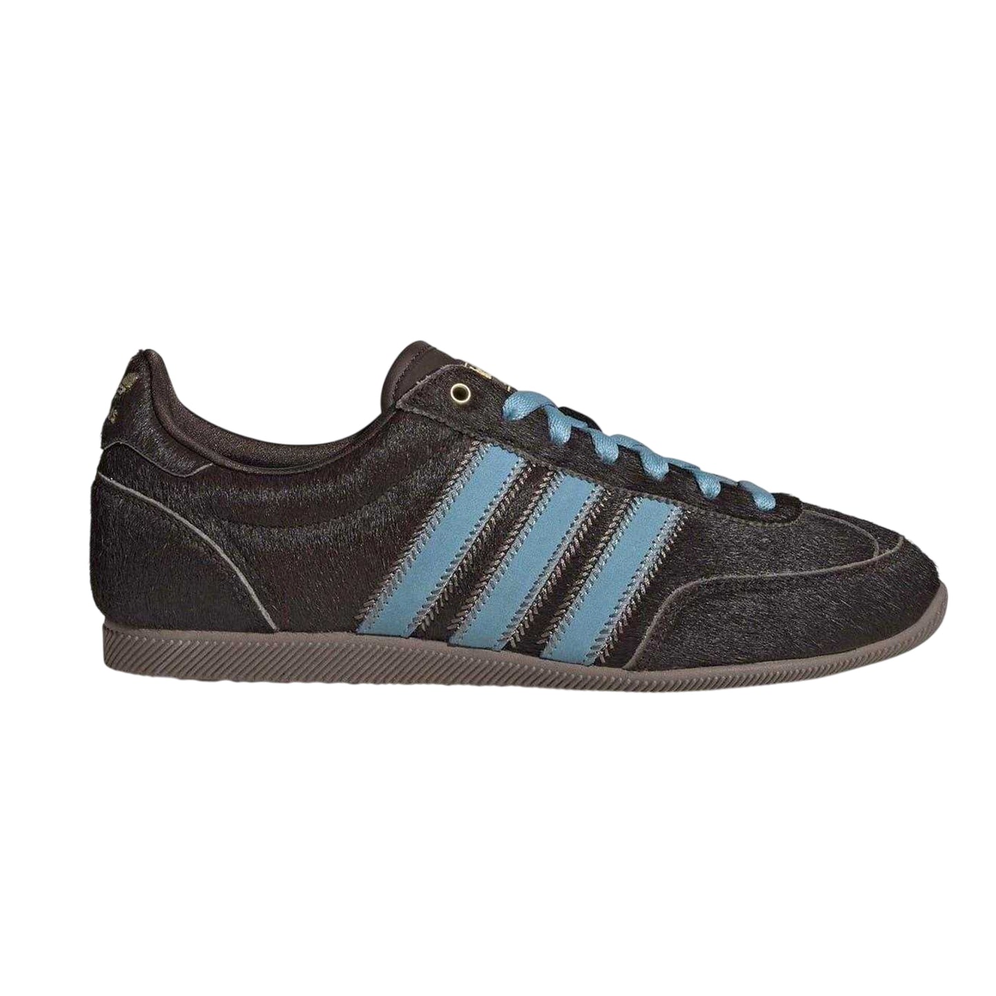 Brown-Blue - Lifestyle - Adidas Womens-Ladies Japan Logo Leather Shoes