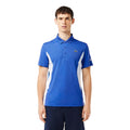 Blue - Side - Lacoste Mens Novak Djokovic Fan Regular Tennis Polo Shirt