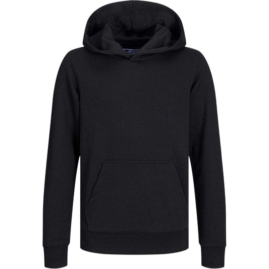 Black - Front - Jack And Jones Boys Bradley Pullover Hoodie