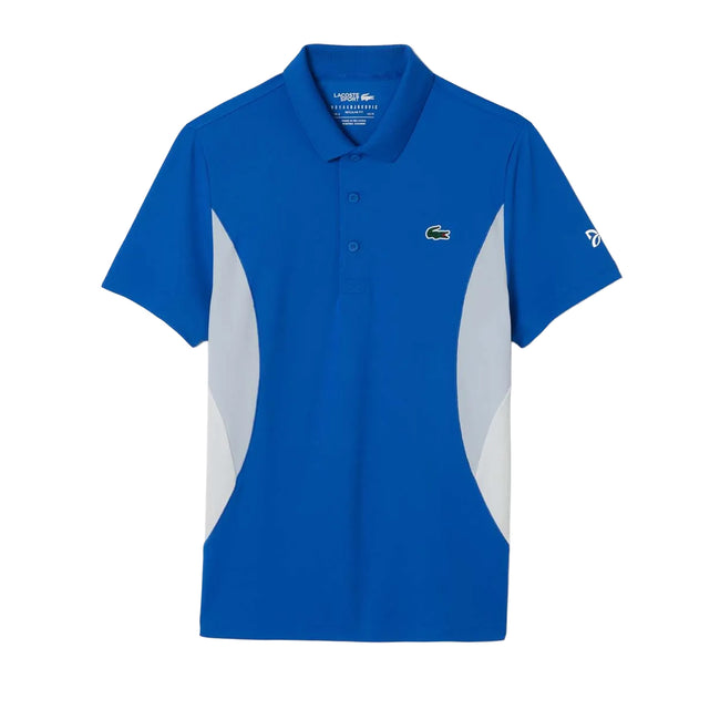 Blue - Front - Lacoste Mens Novak Djokovic Fan Regular Tennis Polo Shirt