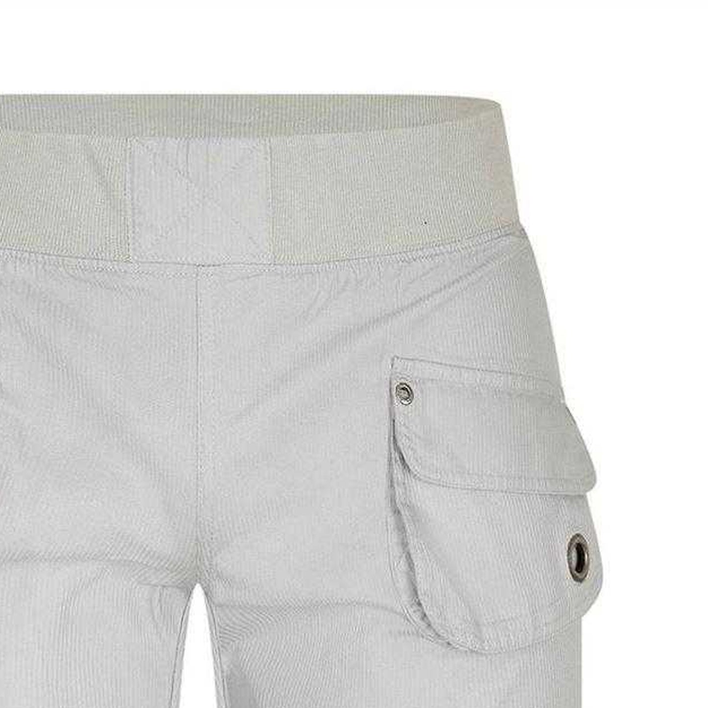 Grey - Side - Puma Mens Pinstripe Pull-On Trousers