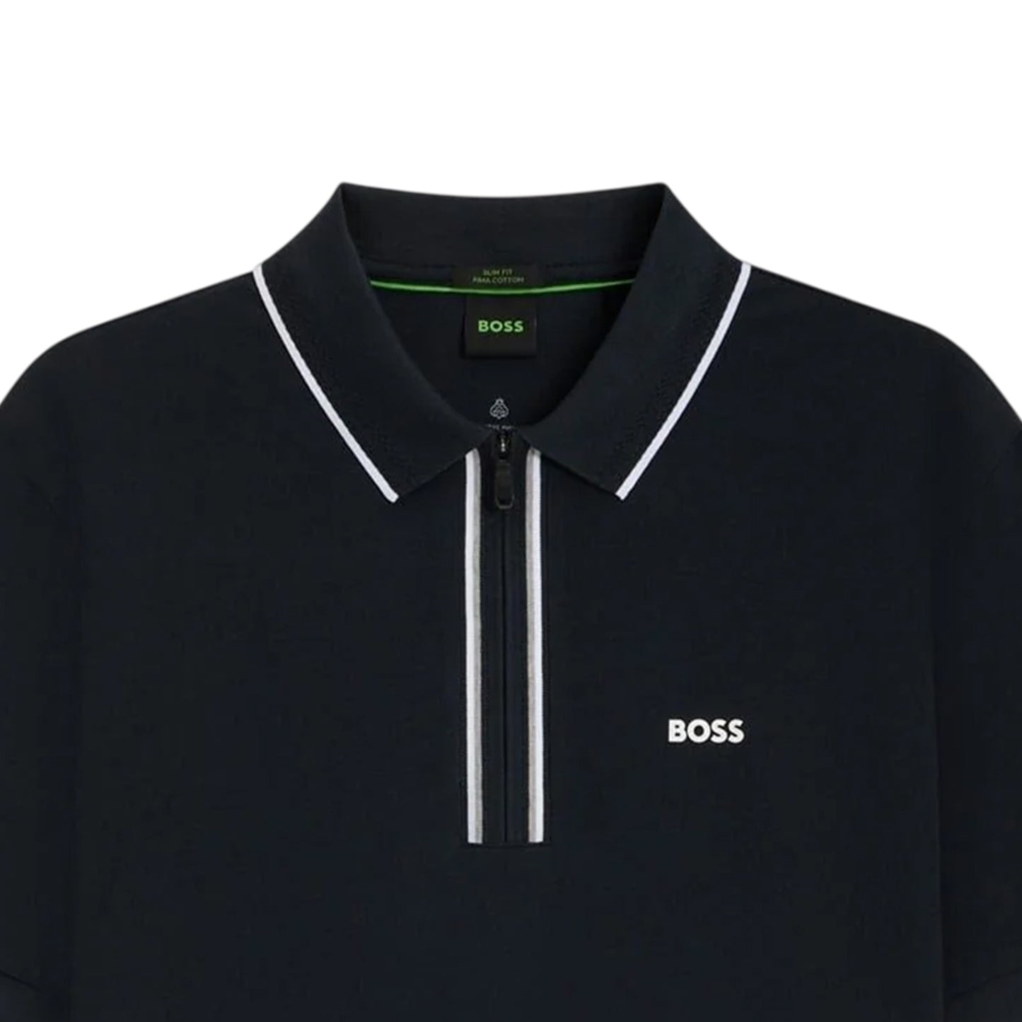 Dark Blue - Side - Boss Mens Philix Quick Dry Short-Sleeved Polo Shirt