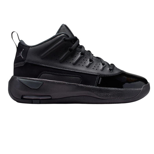 Triple Black - Front - Nike Childrens-Kids Air Jordan Max Aura Basketball Trainers