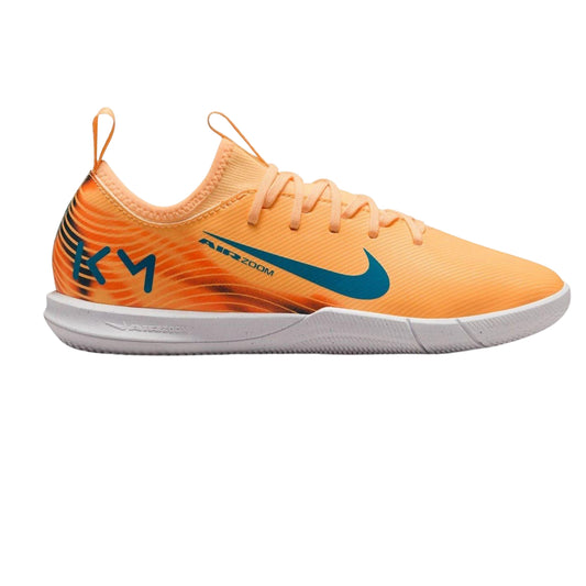 Orange-Melon - Front - Nike Childrens-Kids Mercurial Vapor Academy Graphic Print Shoes