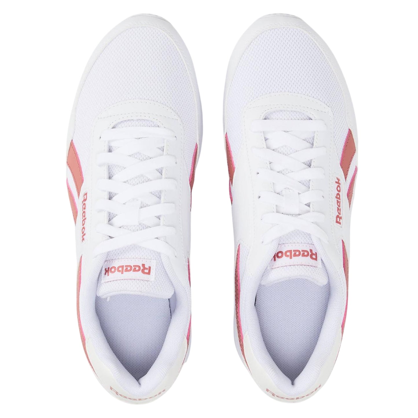 White-Pink Clay - Lifestyle - Reebok Womens-Ladies Rewind Run Mesh Trainers