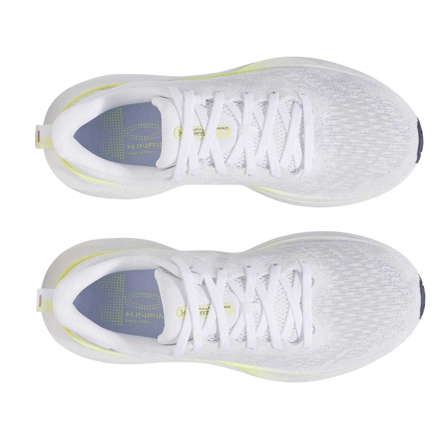 White - Side - Under Armour Womens-Ladies Infinite Pro Breeze Running Shoes