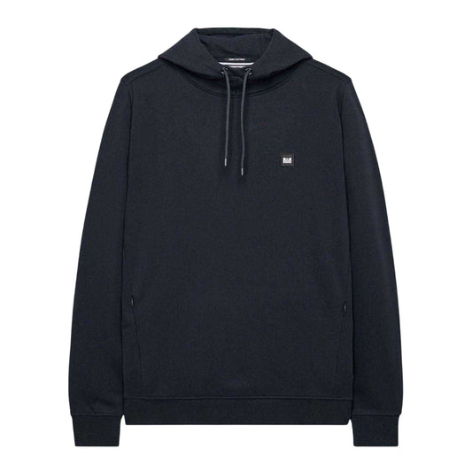 Navy - Front - Weekend Offender Mens Combed Cotton Hidden Pocket Drawstring Hoodie