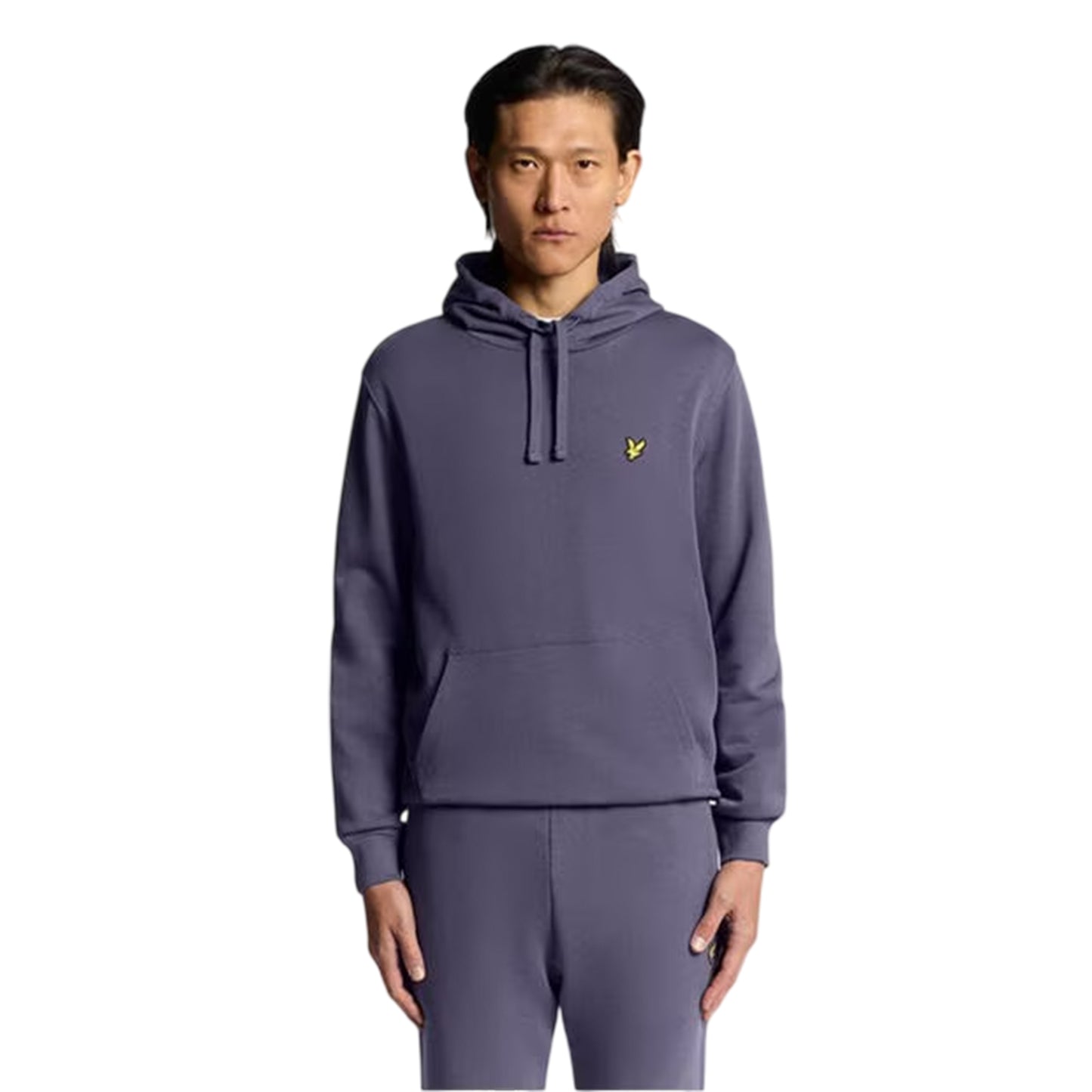 Graystone - Side - Lyle & Scott Mens Embroidered Logo Hoodie