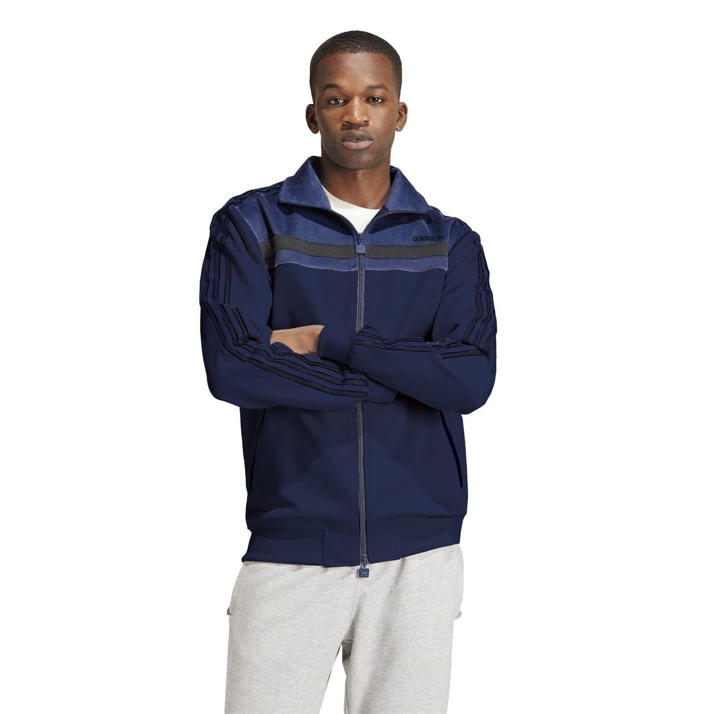 Navy - Lifestyle - Adidas Mens Originals Premium Regular Track Top