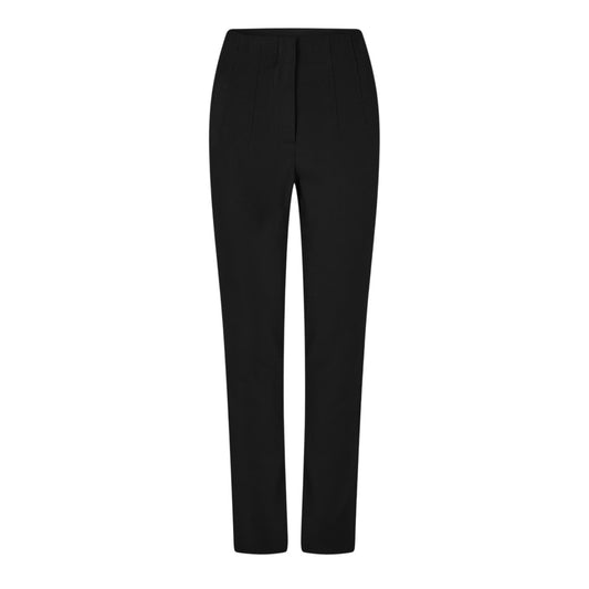 Black - Front - Vila Womens-Ladies Vivarone Straight Leg Slim Trousers