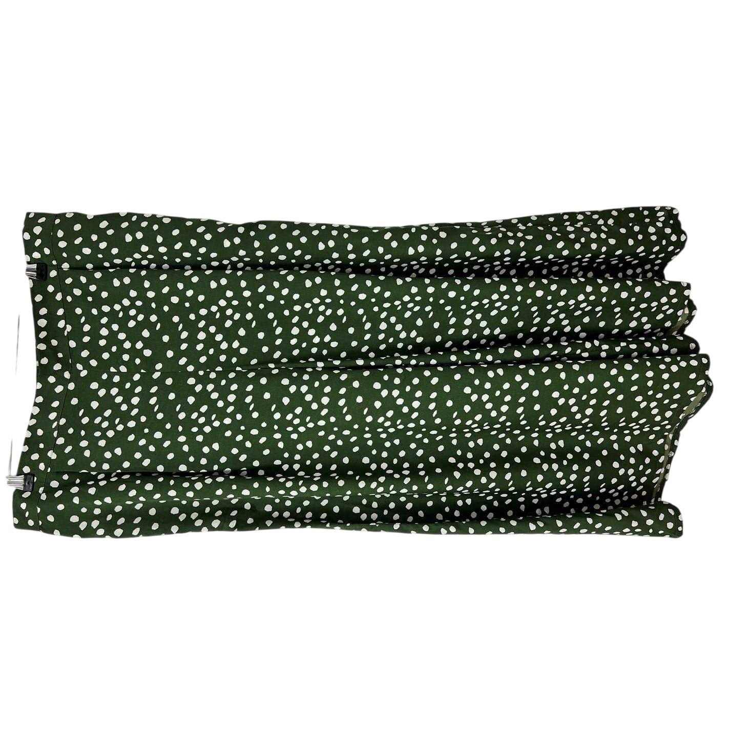 Green - Back - Wednesday´s Girl Womens-Ladies Polka Dot Wide Leg Trousers