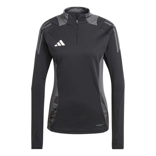Black-Dark Grey - Front - Adidas Womens-Ladies Tiro 24 Competition Training Top