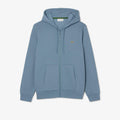 Blue - Front - Lacoste Mens Fleece Full Zip Hoodie