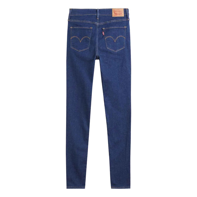 Dark Blue - Back - Levis Womens-Ladies 720 Rinse High Rise Super Skinny Jeans