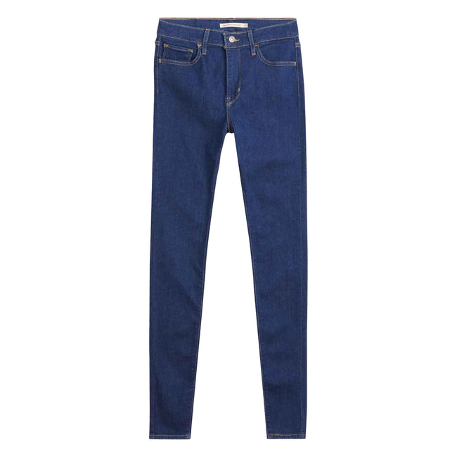 Dark Blue - Front - Levis Womens-Ladies 720 Rinse High Rise Super Skinny Jeans