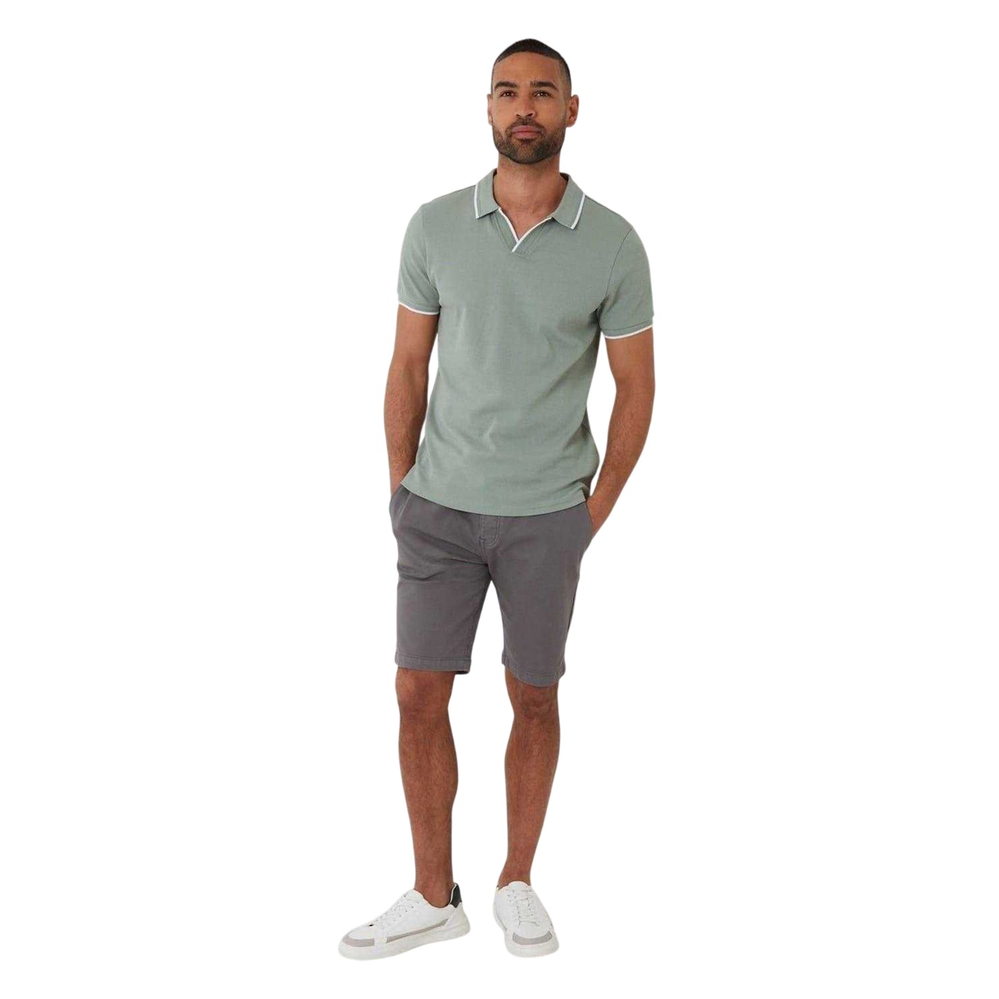 Sage - Lifestyle - Threadbare Mens Marriage Collared Polo Shirt