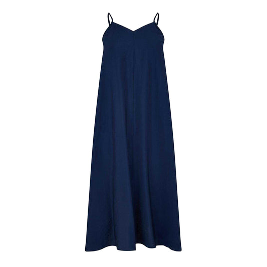 Navy Blazer - Front - Vero Moda Womens-Ladies Josie Spaghetti Strap Slip Dress