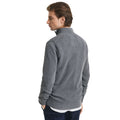 Grey Marl - Back - Gant Mens Cotton Pique Half Zip Sweater Top
