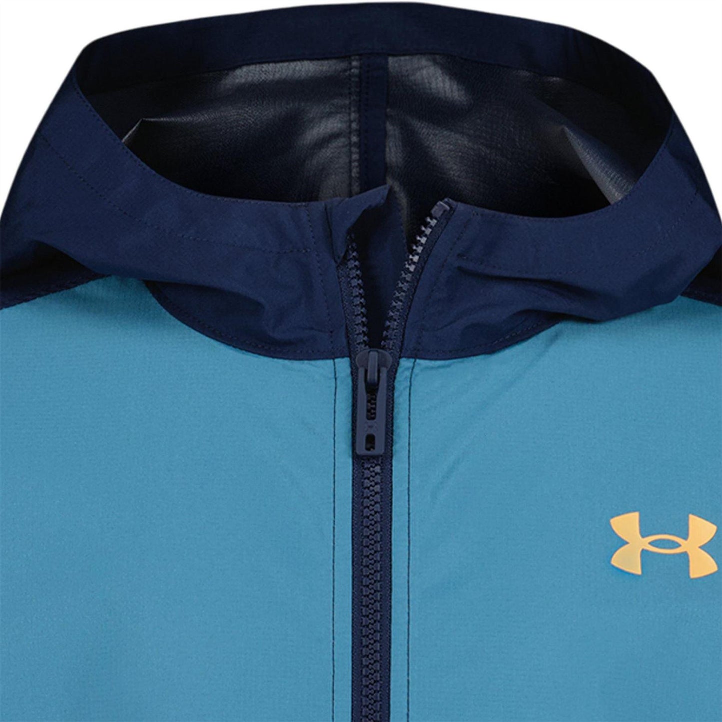 Black-Blue - Pack Shot - Under Armour Childrens-Kids Packaway Jacket