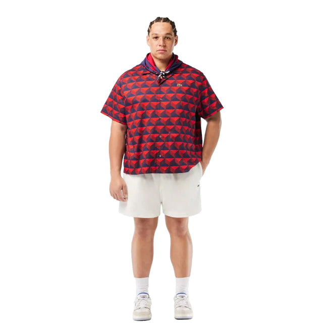 Multicoloured - Pack Shot - Lacoste Mens Printed Relaxed Fit Shirt