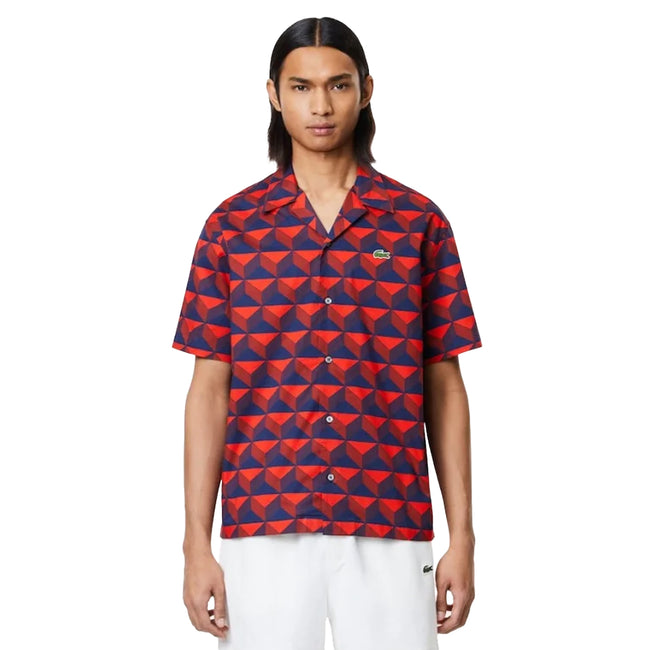 Multicoloured - Lifestyle - Lacoste Mens Printed Relaxed Fit Shirt